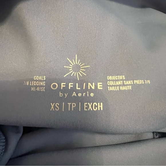 {offline by aerie} goals workout leggings with mesh side details and pockets - Picture 9 of 9